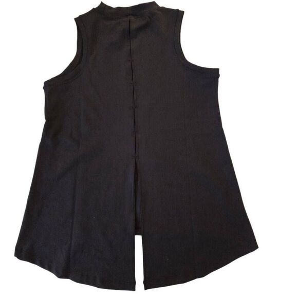 Tail Womens Black Split Back Sleeveless Activewear Tank Medium - Picture 3 of 11